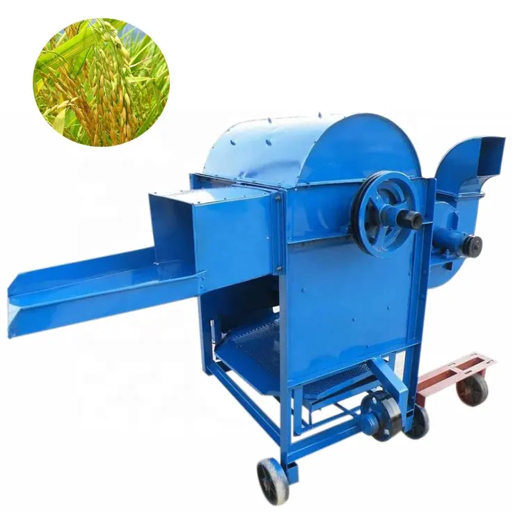 बिक्री के लिए कृषि पोर्टेबल उच्च गुणवत्ता वाले डीजल इंजन चावल गेहूं धान थ्रेशर मशीन