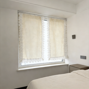 <span class=keywords><strong>Rideau</strong></span> <span class=keywords><strong>court</strong></span> en dentelle respirante à broderies florales vintage, à suspendre sur une tringle, <span class=keywords><strong>pour</strong></span> la cuisine, la chambre à coucher, la maison, le café, la décoration de fenêtre - Product Image 6
