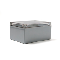 Boîte de jonction extérieure étanche IP65 durable en plastique ABS avec couvercle transparent en PC, vis AG, certifiée CE ROHS -40~+75