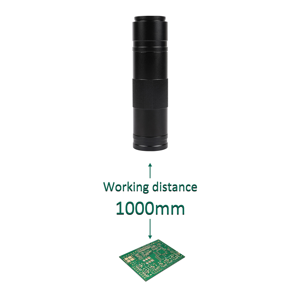YIZHAN 1X-150X Microscope Zoom C-mount Lens for Industrial