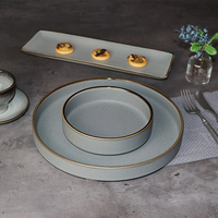 Fournisseur d'hôtels, vente en gros d'assiettes à dîner pour hôtels, assiettes à soupe en céramique, assiettes rectangulaires pour restaurants, vaisselle de luxe pour hôtels