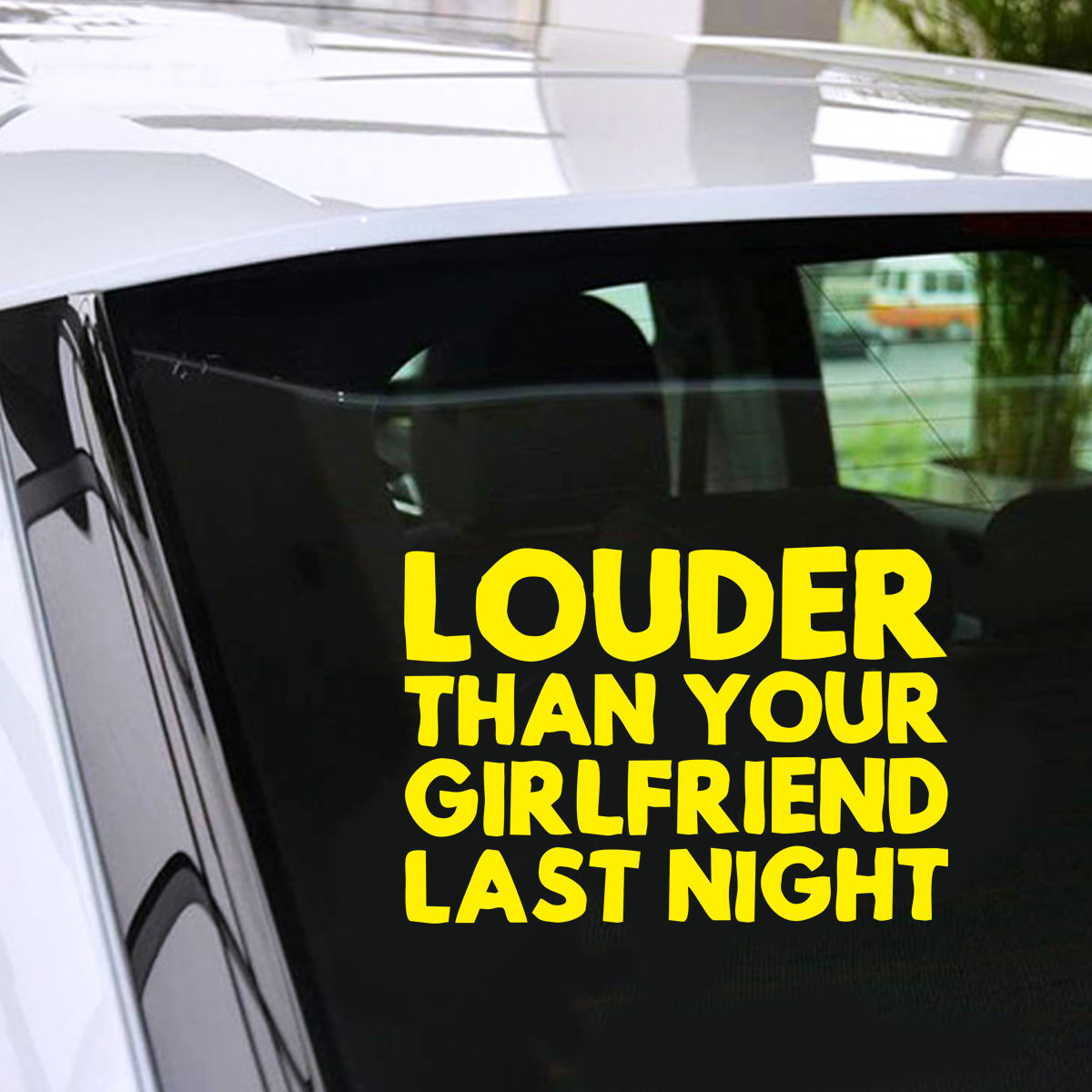 2PCS Car Styling LOUDER THAN YOUR GIRLFRIEND Decal Sticker Vinyl - Foto 12