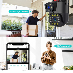 Nhà máy trực tiếp ngoài trời giám sát <span class=keywords><strong>CCTV</strong></span> wifi an ninh Hệ thống Camera IP mạng Máy ảnh PTZ ống kính kép mạng Máy ảnh - Product Image 5