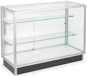 Bán lẻ hiển thị trường hợp với lõm kickplate, cửa trượt và kệ điều chỉnh - Product Image 1