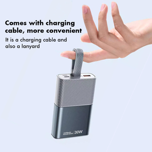 แบตสำรองพกพา 10000mAh ชาร์จเร็ว 20W พร้อมสายชาร์จในตัว 3-in-1 - Product Image 1