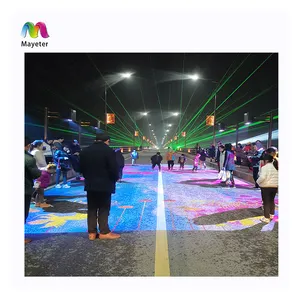 New Technology Amazing Colorful 3D Hologram Interactive Floor Projector Outdoor Interactive Projection