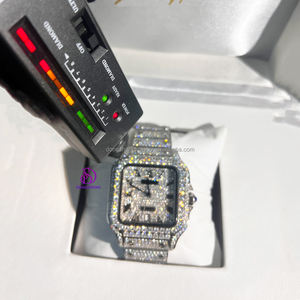 Produttore cinese Custom Hip Hop gioielli Moissanite orologi di lusso High-end in acciaio inox moda orologio meccanico per gli uomini - Product Image 2