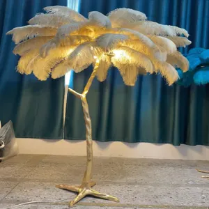 골드 황동 삼각대 바닥 조명 수상 돌기 램프 가정 장식 플로어 램프를위한 극 술 그늘 서있는 빛