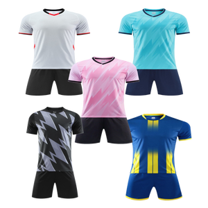 Neue Saison Erwachsenen Unisex Fußball-Trikot-Set - 100% Polyester Atmungsaktiv & Schnelltrocknend Rundhals Kurzarm Sommer - Product Image 1