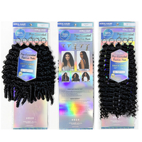 MIRA HAIR Cheveux pré-bouclés Water Wave Deep Wave, tresses au crochet sans nœuds pré-séparées, réutilisables, style bohème avec nœuds miracle