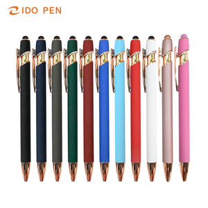 توريد المصنع قلم حبر جاف 2 في 1 للأقلام والهدايا الإعلانية المعدنية الوردية مع شعار مخصص-تصميم رياضي جديد - Product Image 3