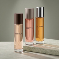Vente en gros de flacons de parfum en verre cristal de luxe de 5 ml, 10 ml, 15 ml, surface transparente, impression, forme cylindrique, couvercles, Jiangsu, pour cadeau