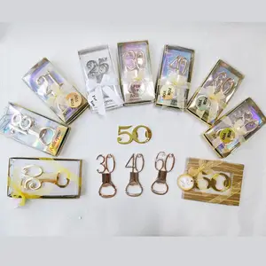 Ywbeyond18 21 25 30 40 50 60 80th Digital 30th 40th 50th 60th Bottle Opener Kids Birthday Weddingアニバーサリーギフト