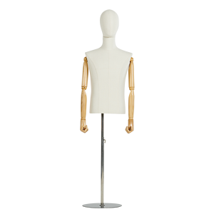 <span class=keywords><strong>Mannequin</strong></span> homme pour robe de torse de mode <span class=keywords><strong>Mannequin</strong></span> de <span class=keywords><strong>couture</strong></span> réglable à la main en bois - Product Image 1