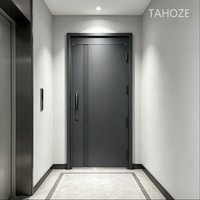 Porte d'entrée en acier 70 mm, porte de sécurité en acier galvanisé, serrure multipoints, anti-effraction, porte d'entrée résidentielle, taille personnalisée, OEM