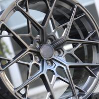 Jantes Alpha Forged FF10 Gloss Gunmetal Brushed Face Monoblock 5X112 pour Audi RS5 B9 & Mercedes CLA 45 S W118