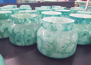 Prix de gros bougie unique de luxe en verre glaçon votive pour la décoration intérieure - Product Image 5