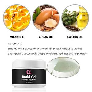 Cire de contrôle des frisottis en gros pour cheveux 4C, marque privée, tenue forte, gel pour tresses et doigts collants, meilleur gel pour cheveux naturels - Product Image 5