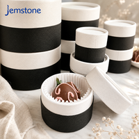 Boîte Cadeau Cylindrique Personnalisée pour Gâteau Basque, Cheesecake, Pâtisserie, avec Logo, Tube en Carton Kraft Biodégradable Résistant au Four avec Insert de Cuisson