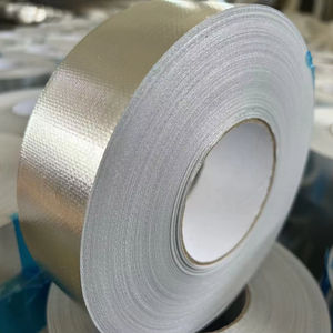 <span class=keywords><strong>Cinta</strong></span> <span class=keywords><strong>aislante</strong></span> de papel de aluminio Precio razonable <span class=keywords><strong>Cinta</strong></span> de papel de aluminio autoenrollado de acrílico plateado reforzado de China - Product Image 1