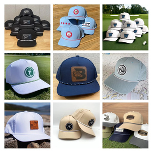 Topi bisbol jaring 5 Panel bernapas tahan air cepat kering topi Golf Gorras pengeboran Laser topi Trucker Logo kustom topi Golf