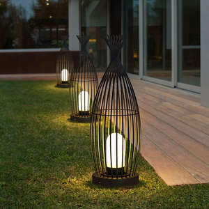 <span class=keywords><strong>Lampadaire</strong></span> sur pied moderne de luxe en <span class=keywords><strong>fer</strong></span> <span class=keywords><strong>forgé</strong></span> pour l'extérieur Lampe de jardin étanche pour terrasse Villa Resort Decor - Product Image 5