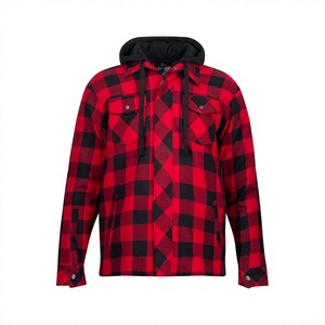 เสื้อเชิ้ตสำหรับขี่มอเตอร์ไซค์ ผ้าฝ้ายฟลานเนลพิมพ์ลาย 100% ระบายอากาศได้ดี บุด้วยอะรามิด พร้อมแผ่นป้องกันมาตรฐาน CE สำหรับฤดูร้อน/ฤดูหนาว - Product Image 1
