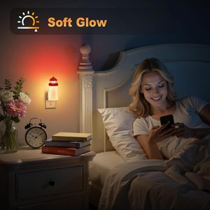 Lámpara <span class=keywords><strong>de</strong></span> Noche LOHAS para Niños, con Sensor <span class=keywords><strong>de</strong></span> Luz, Enchufable, Luz Nocturna 3D para Dormitorio, Baño y Pasillo - Product Image 5