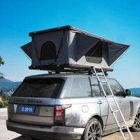 Boîte de toit en aluminium EM, boîte de toit rigide, boîte de toit pour le camping en plein air pour 2-3 personnes