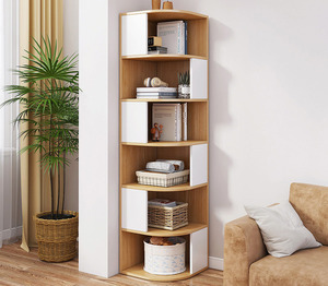 ชั้นวางหนังสือไม้เข้ามุมสำหรับห้องนั่งเล่น รุ่น KY-0489 ชั้นวางหนังสือไม้เข้ามุม KY-0489 - Product Image 5