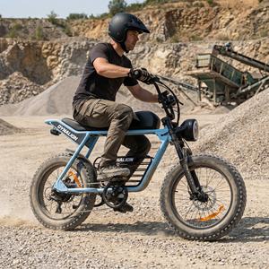 Электрический велосипед для взрослых с толстыми шинами и подвеской, для бездорожья и тренировочных заездов по гравийным участкам - Product Image 1