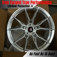Jantes forgées monobloc VeroX 16-24 pouces 5x112 5x114.3 5x120, à rayons Y creux, finition argent brut brossé, concaves profondes pour BMW M3