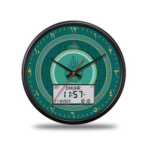 Orologio da Parete <span class=keywords><strong>Digitale</strong></span> Rotondo Analogico Azan di Ultima Generazione per la Preghiera Musulmana, Alimentato a Batteria e USB-C, Facile da Impostare, Decorazione per la Casa - Product Image 6