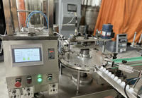 Machine de remplissage de colle super forte entièrement automatique électrique 502 avec pompe et moteur, ligne de production 30-60 bouteilles/minute