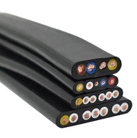 Hochwertiges kunden spezifisches flexibles wasserdichtes Gummi kabel 2/3/4 Ader 2,5/4/6/10/16sqmm quadratische/flache Tauchpumpen-Stromkabel