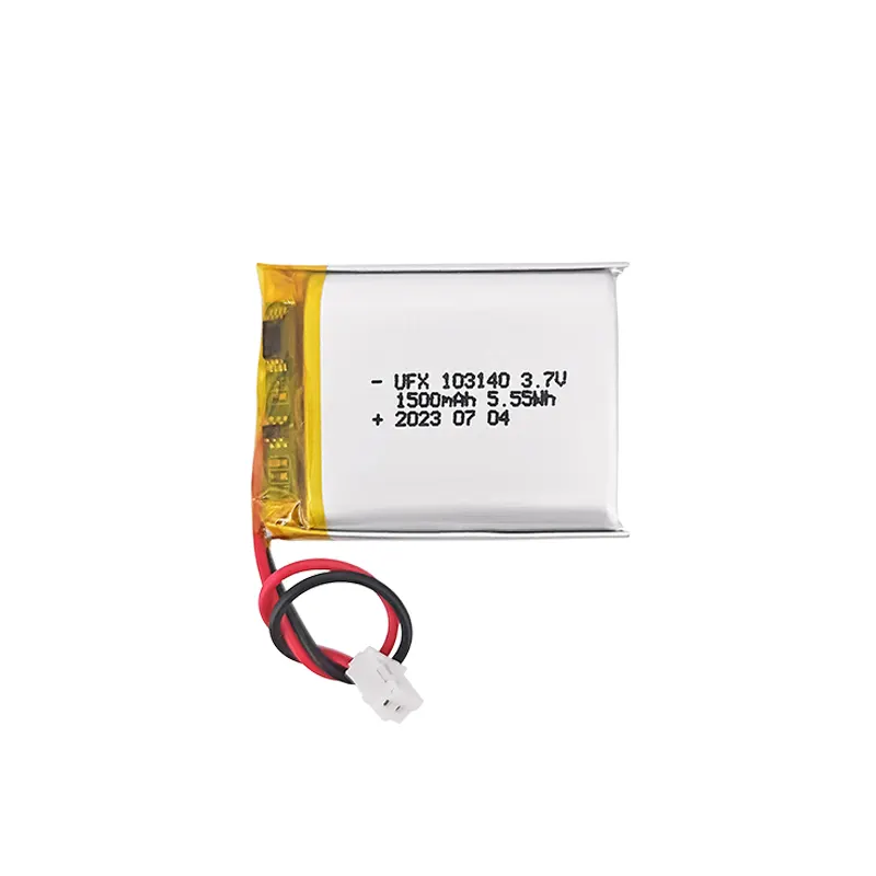 Batteries pour outils faciaux rechargeables Batterie pour équipement médical OEM UFX 103140 1500mAh 3.7V Batterie li-polymère rechargeable