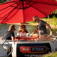 Bateau de tourisme électrique personnalisé de 250 cm pour adultes, capacité 6-8 personnes, diamètre 2,5 m, pour excursions lacustres, repas et barbecue