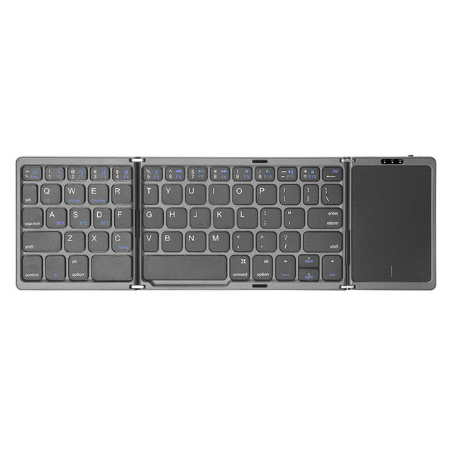 Best Seller Wireless BT Keyboard B089T Trackpad Big Touch Screen Slim Folding Smart TV for Android IOS Laptop Tablet