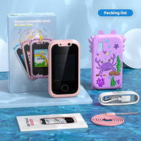 Uitverkoopprijs Kinder Speelgoed Smartphone Mobiele Telefoons Kinder Telefoon Met Touchscreen HD Dubbele Camera Lens voor Kerstcadeau