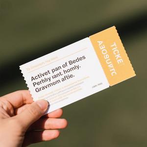 Lottery <strong>Ticket</strong> Paper <strong>Printing</strong> Hologram Concert Pass Thermal <strong>Event</strong> Business Card Perfect Binding Hard Cover Coated Paper - Product Image 3