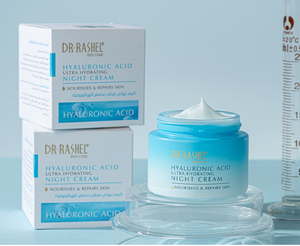 DR RASHEL <span class=keywords><strong>Crema</strong></span> Notte Sbiancante con Acido Ialuronico Ultra Idratante, Rassodante, Schiarente e Promotore della Circolazione - Product Image 1