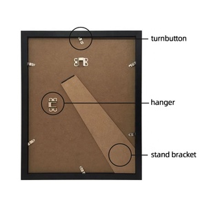 Khung tốt nghiệp 11x18 inch màu đen với 2 tấm mở hiển thị khung hình <span class=keywords><strong>5x7</strong></span> và khung bằng tốt nghiệp 8.5x11 - Product Image 4