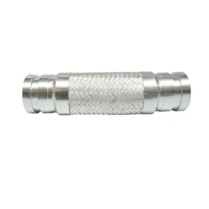 Wire braided stainless steel corrugated flexible gas connection metal flexible hose