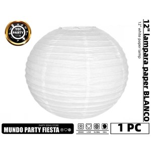 โคมไฟกระดาษขนาด12 #97001-1ตกแต่งงานปาร์ตี้ - Product Image 1