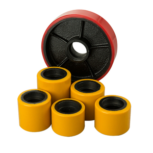 Roda Forklift industri inti besi PU/nilon roda kastor Manual roda forklift hidrolik (bagian forklift Nori) - Product Image 2