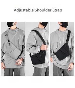 Moda <span class=keywords><strong>Slim</strong></span> Impermeável <span class=keywords><strong>Anti</strong></span> roubo Peito Bolsa De Ombro Homens Cruz corpo Ombro Sling saco Logotipo Personalizado - Product Image 2