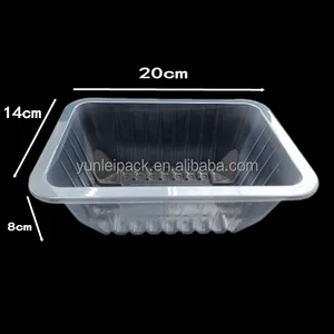 Disposable PP Plastic Food Containers Large Mooncake Boxes Large Platters