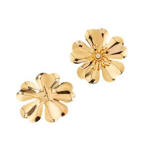 UCC2-D Wholesale Fashion <b>Sweet</b> Exaggerated Inlaid <b>Travel</b> Flower Earrings Fashion Rhinestone Temperament Accessories Party Gifts - Product Image 1