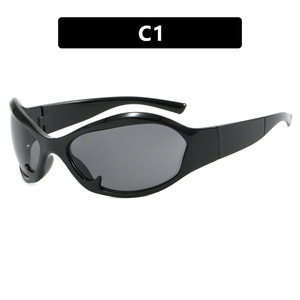 Lmamba 8581 Outdoor Cycling Steampunk Y2K Sunglasses Women Men Brand Design Sports Punk Sun Glasses Unisex <b>Mirror</b> Shades UV400 - Product Image 4