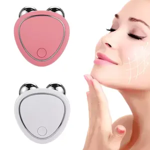 Lifting du visage Ems Lift Dispositif de serrage de la peau Rouleau à microcourant Masseur facial Dispositif de tonification